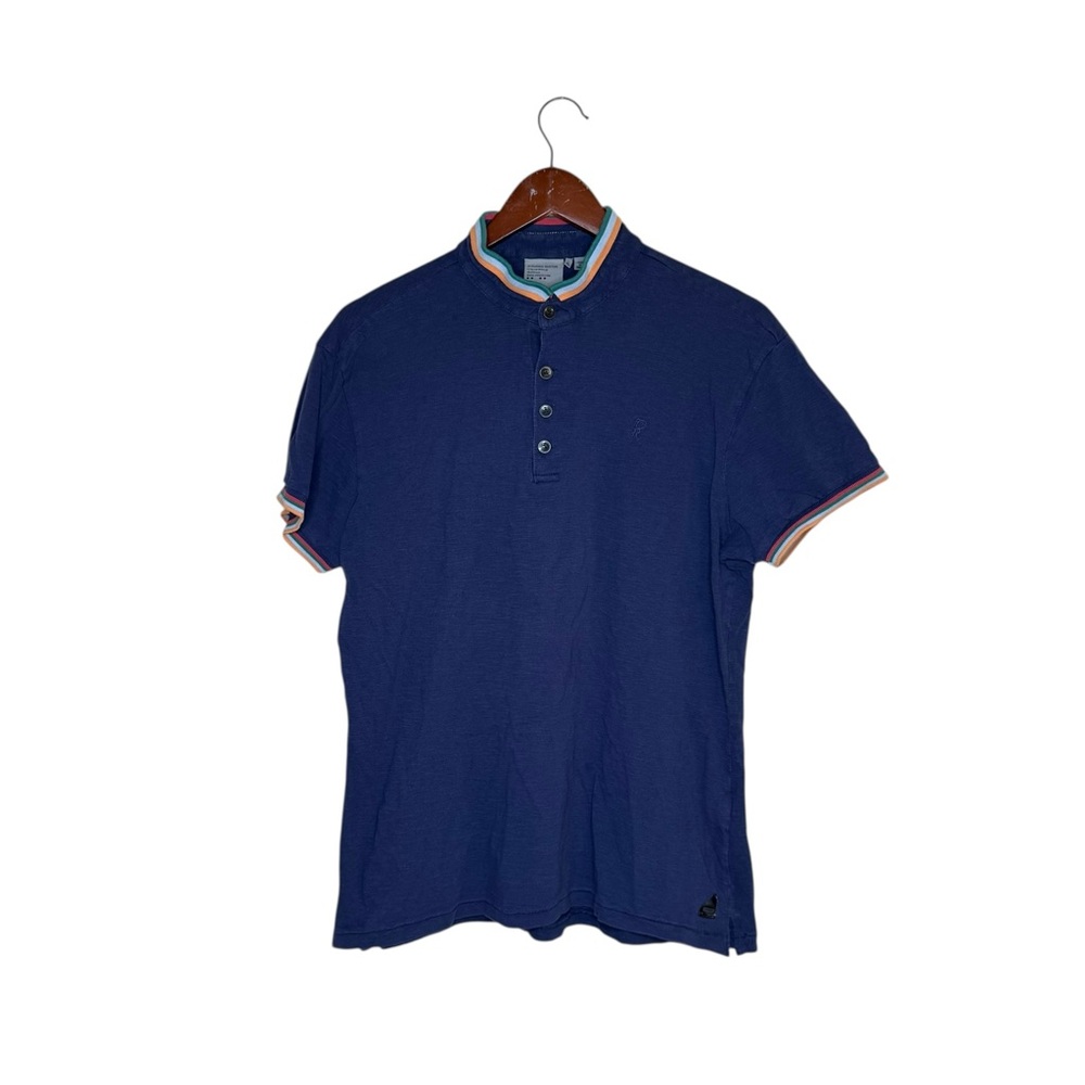 J.C. Rags Navy Blue Cotton Polo XL